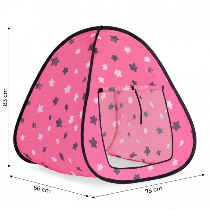 Cort de joaca pentru copii Ecotoys 8230 - Stelute roz [3]