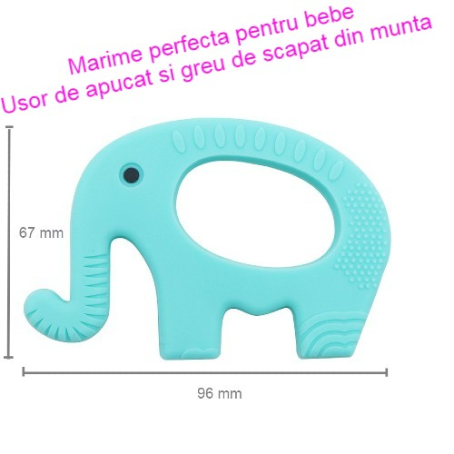 jucarie dentitie elefant turquoise [3]