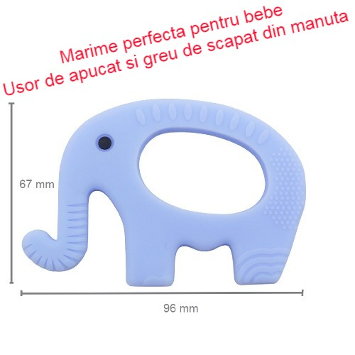 Jucarie dentitie elefant albastru [3]