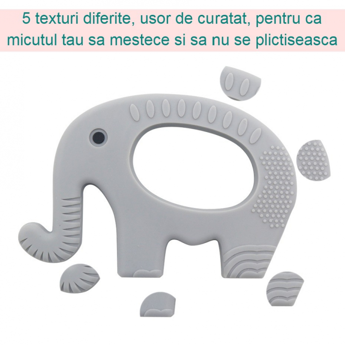 jucarie dentitie elefant gri [2]