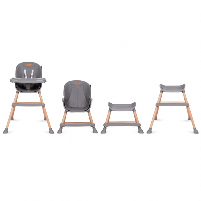 Scaun de masa 4 in 1 Kidwell EATAN Wood Gray [8]