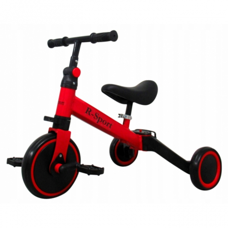 Biciclete - Bicicleta multifunctionala 4 in 1 cu pedale detasabile P8 R-Sport - Rosu