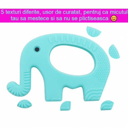 jucarie dentitie elefant turquoise [1]