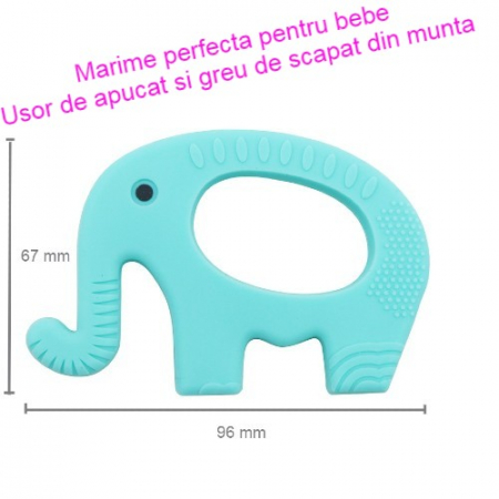 jucarie dentitie elefant turquoise [2]