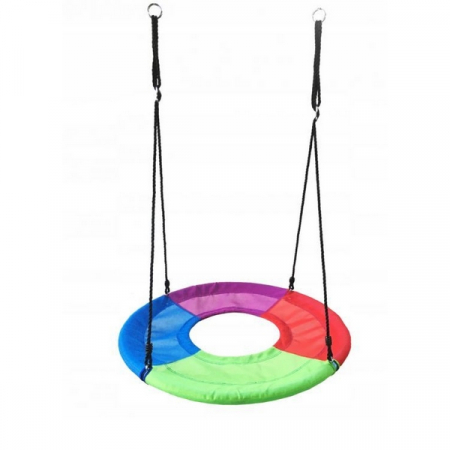 Leagan rotund tip cuib SW10 Ecotoys cu spatiu pentru picioare - Multicolor [0]