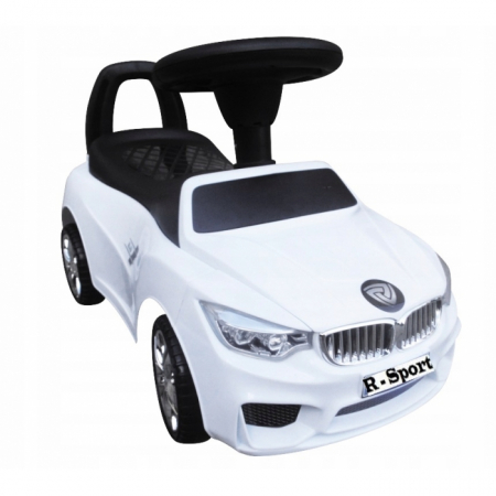 Masinute de impins - Masinuta de impins cu lumini si claxon J6 R-Sport - Alb