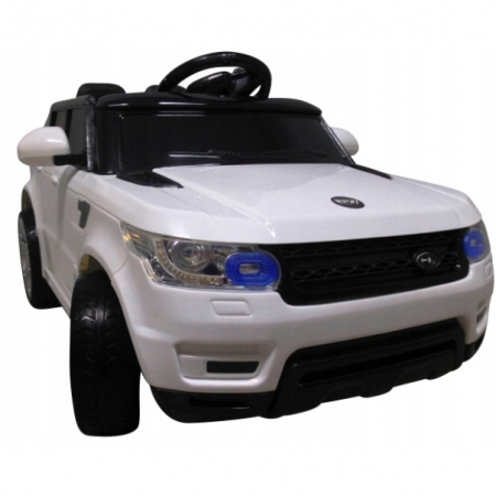 Vehicule electrice - Masinuta electrica cu telecomanda si roti din spuma EVA Cabrio F1 R-Sport - Alb
