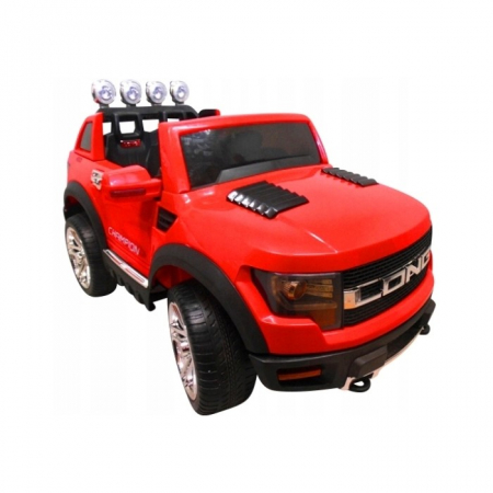 Vehicule electrice - Masinuta electrica cu telecomanda si roti din spuma EVA Cabrio LONG BBH-1388 R-Sport - Rosu