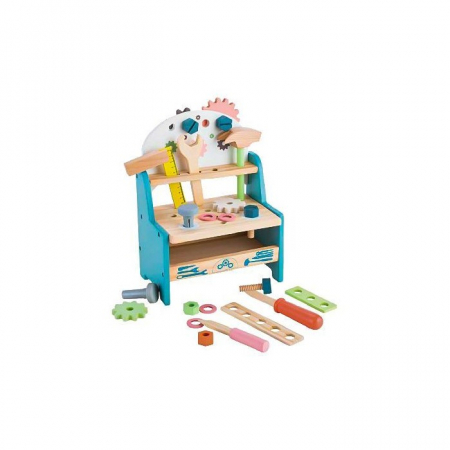 La joaca - Masuta cu unelte din lemn Ecotoys TL80012