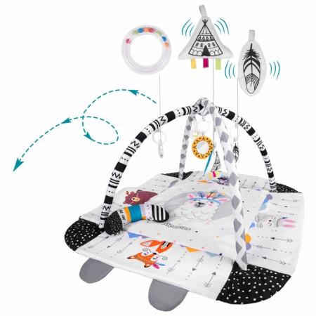 Saltelute de activitati - Salteluta de joaca 100 x 100 cm Ricokids Boho 