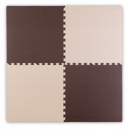 Saltelute de activitati - Salteluta de joaca 120 x 120 cm Ricokids 7483 - Bej - Maro