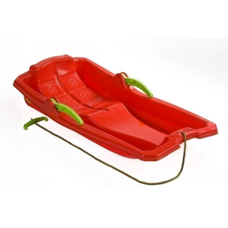 Articole de iarna - Sanie copii Marmat Karol cu manere si frana - Rosu