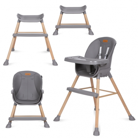 Scaun de masa 4 in 1 Kidwell EATAN Wood Gray [2]