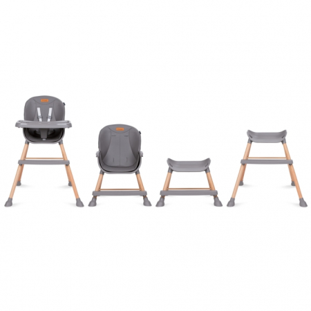 Scaun de masa 4 in 1 Kidwell EATAN Wood Gray [7]