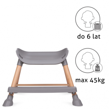 Scaun de masa 4 in 1 Kidwell EATAN Wood Gray [4]