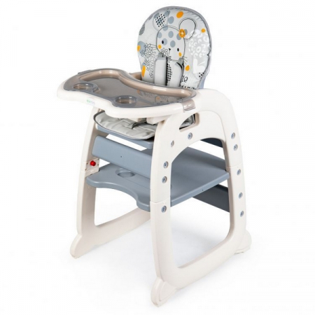 In camera - Scaun de masa reglabil 2 in 1 Ecotoys C-211, iepuras – Gri