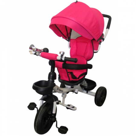 Triciclete - Tricicleta cu pedale 3 in 1 R-Sport T4 - Roz