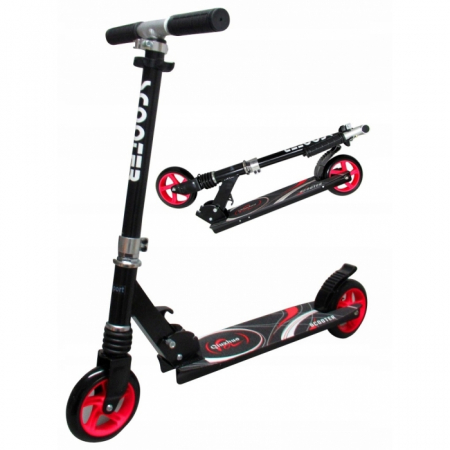 Trotinete - Trotineta pliabila cu roti de 145 mm R-Sport H7 - Negru - Rosu