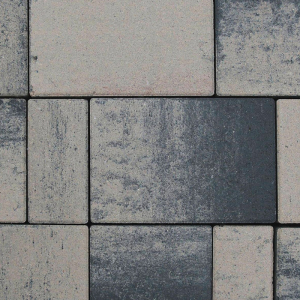 Pavele - Pavaj Rettango combi 6cm gri bazalt