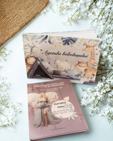 Produsele noastre - Set Jurnal de sarcină + Agenda bebelușului
