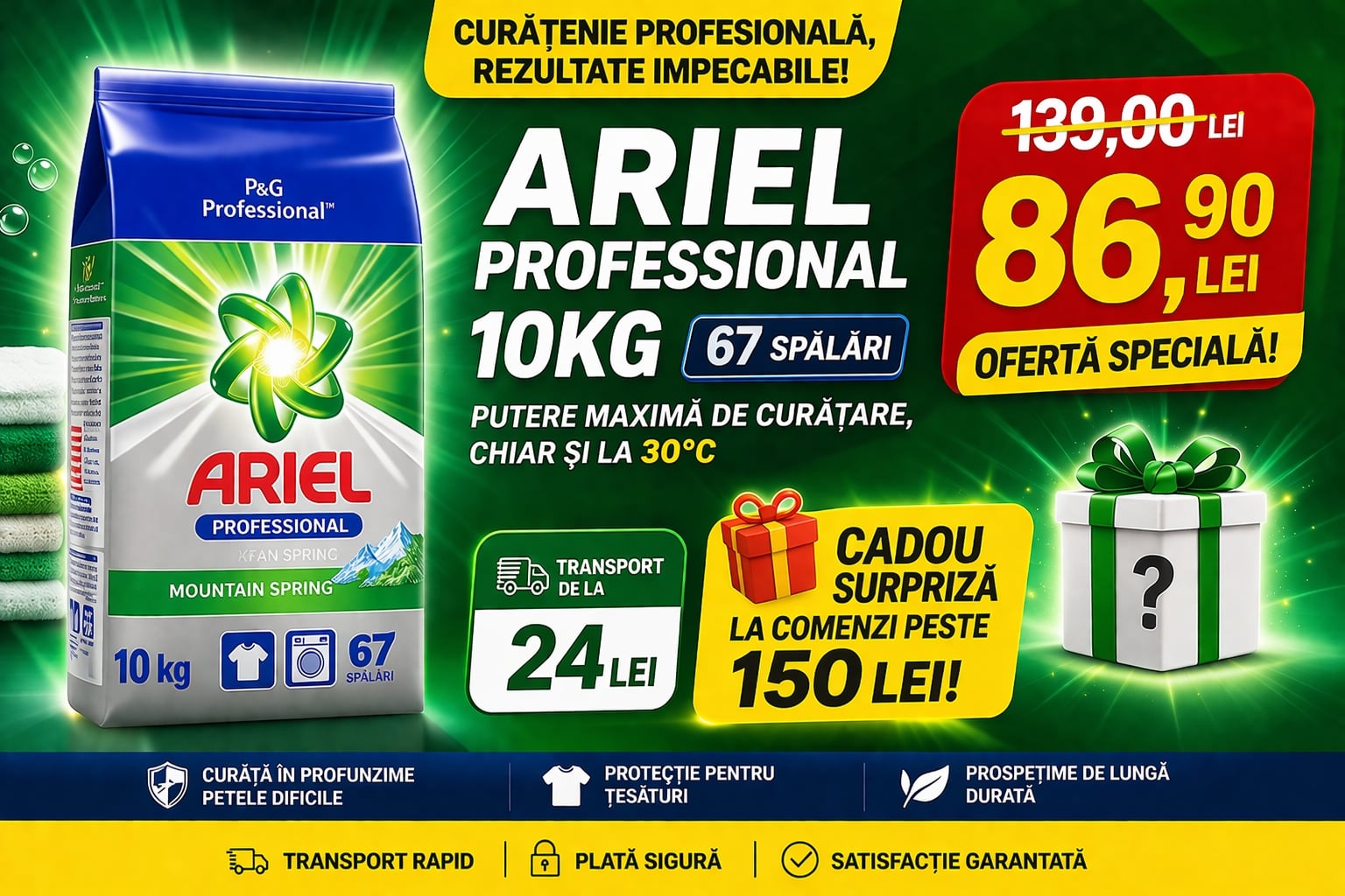 Ariel 10kg 86.90lei