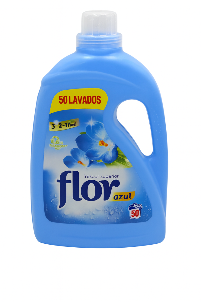 Detergent lichid rufe Flor Azul 4L – 50 spalari [1]
