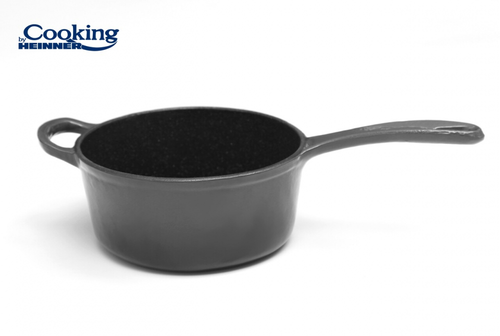 Cratita cu capac Marble, Cooking by Heinner, 19x9 cm, 1.8L, fonta emailata [6]