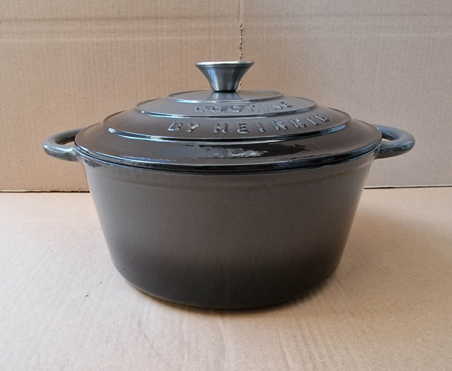 MARBLE GREY CRATITA FONTA EMAILATA+CAPAC 22X9.5CM 2.9L [4]
