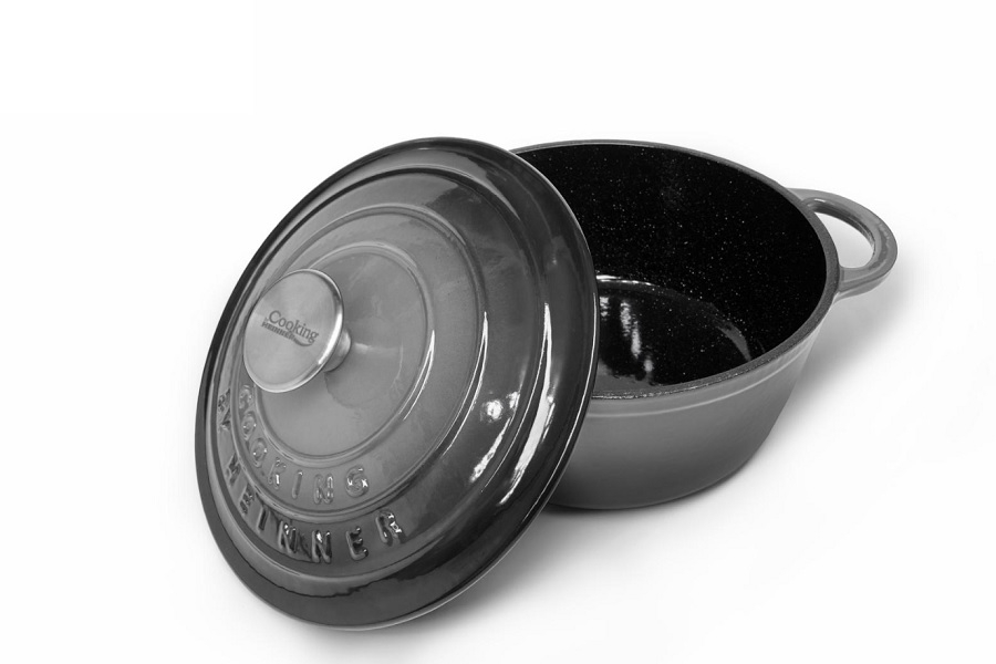 Oala fonta emailata 4.8 L Marble Grey [2]