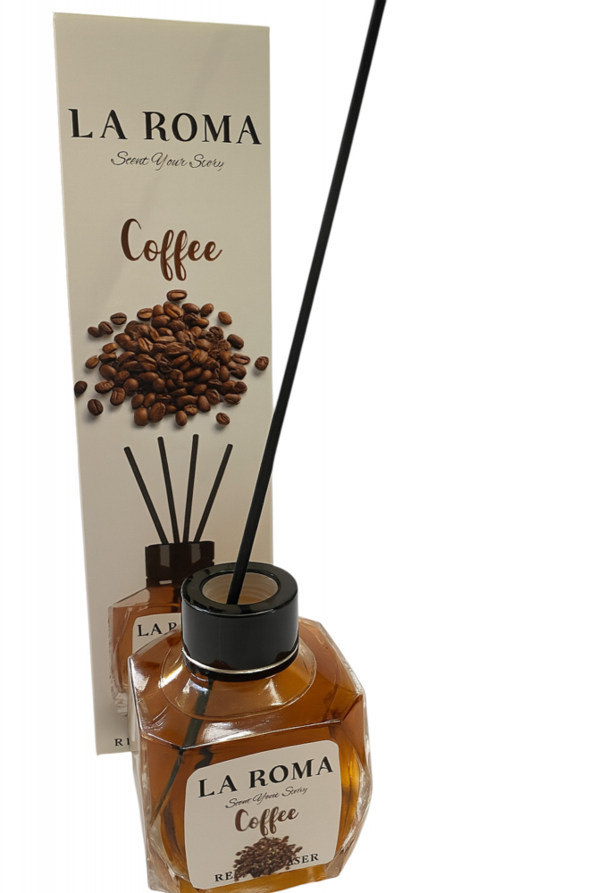 Odorizant cameră La Roma Coffee 130ml – Aromă intensă de cafea cu bețișoare [2]