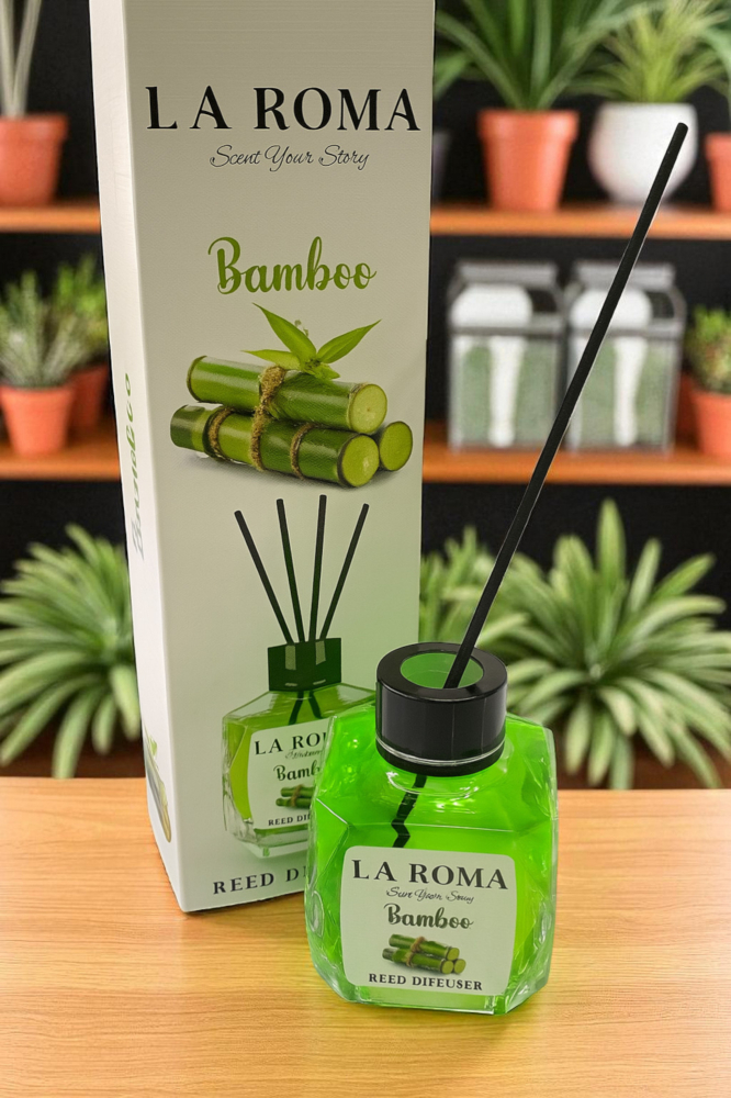 Odorizant de cameră La Roma Bamboo 130ml – Esență naturală și revigorantă [1]
