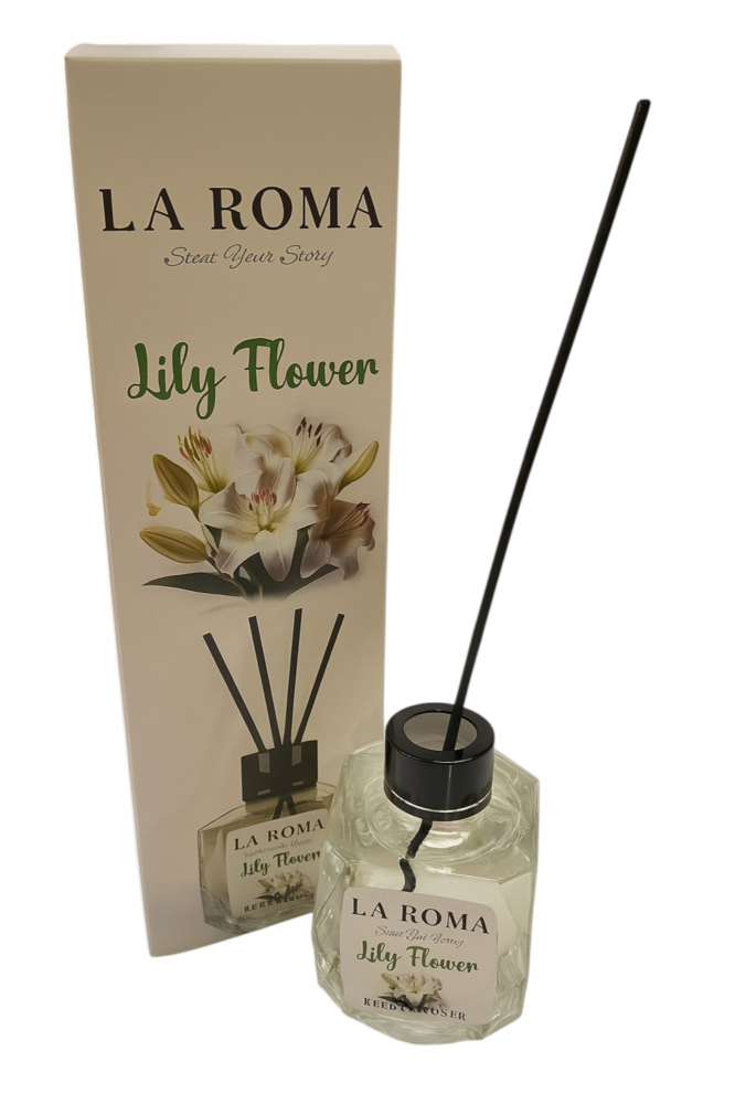 Odorizant cameră La Roma Lily Flower 130ml – Parfum de crin alb pentru ambient elegant [2]