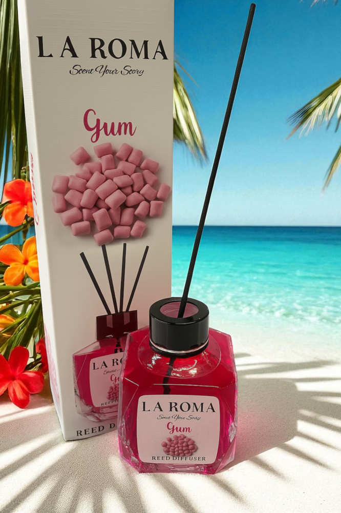 Odorizant cameră La Roma Gum 130ml – Parfum de gumă roz [1]