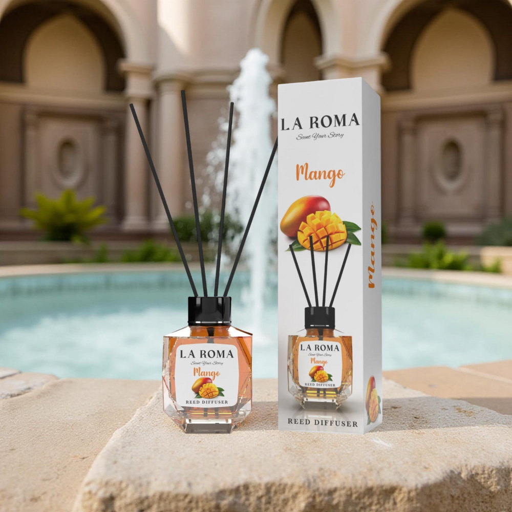 Difuzor cu bețișoare La Roma Mango 130ml [1]