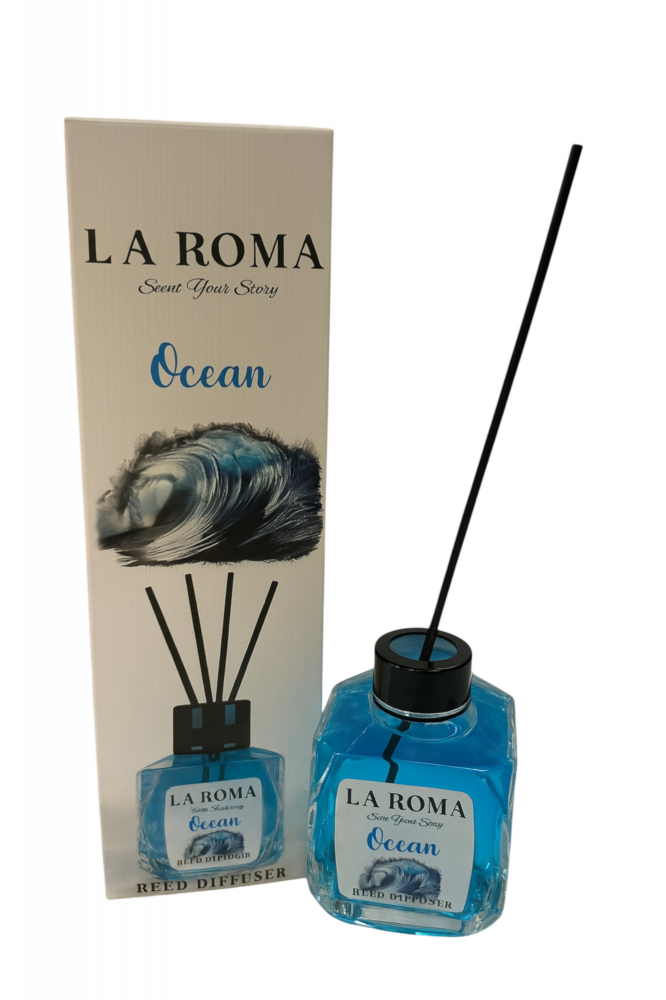 Odorizant cameră La Roma Ocean 130ml – parfum marin cu difuzie prin bețișoare, efect răcoritor [2]