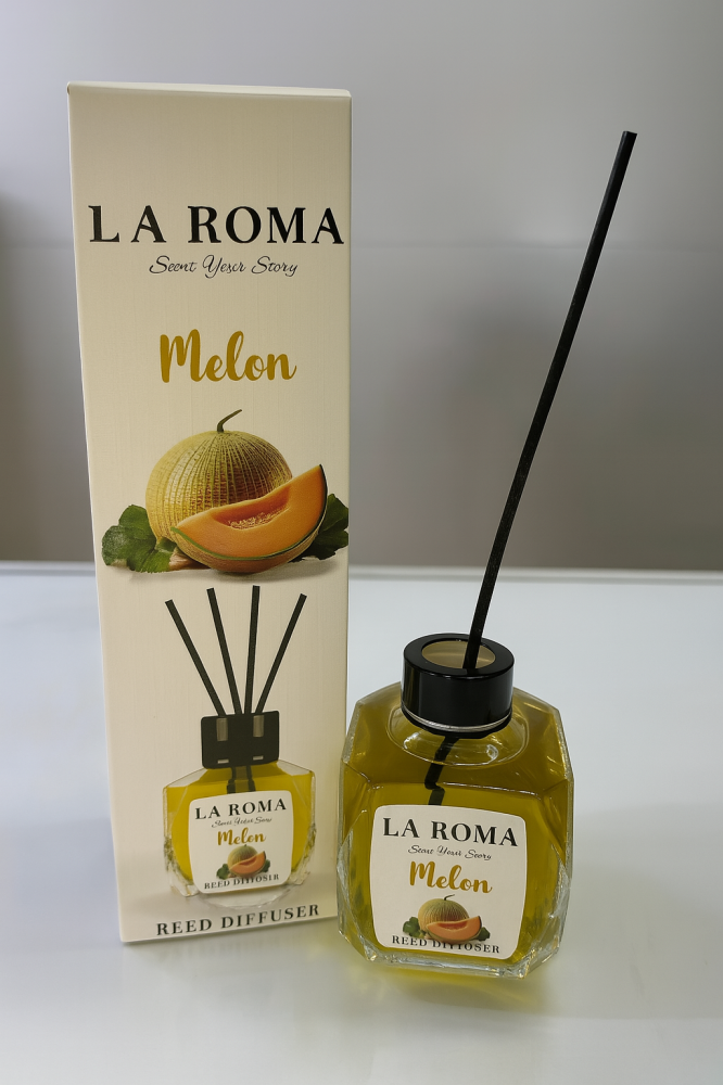 Odorizant cameră La Roma Melon 130ml – difuzor cu arome fructate de pepene galben, efect revigorant [1]