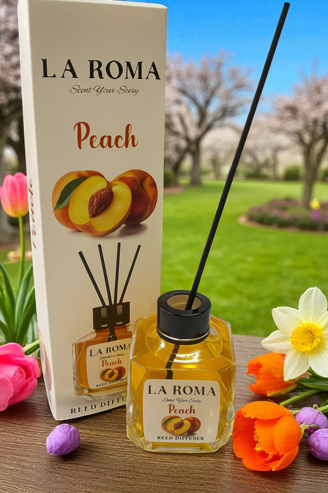 Odorizant cameră La Roma Peach 130ml – Parfum fructat de piersică [1]