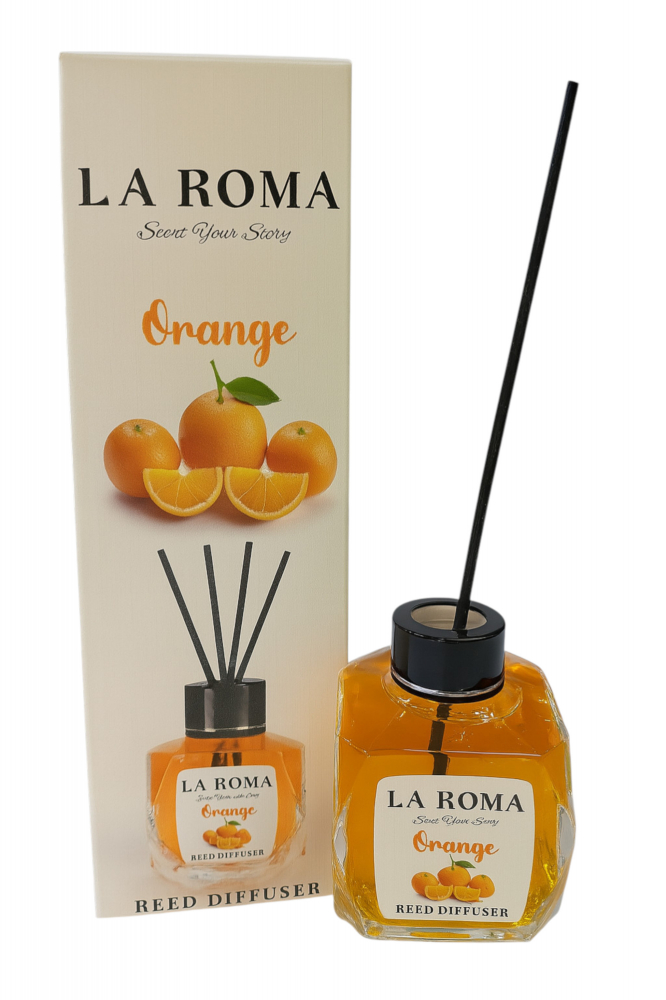 Odorizant cameră La Roma Orange 130ml – difuzor cu arome citrice de portocală, prospețime garantată [1]