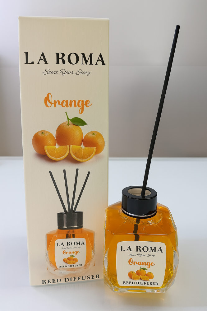 Odorizant cameră La Roma Orange 130ml – difuzor cu arome citrice de portocală, prospețime garantată [2]