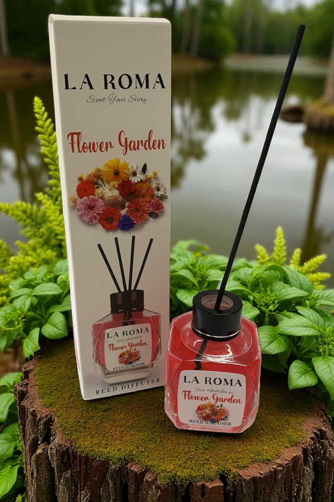 Odorizant de cameră La Roma Flower Garden 130ml – Aromă florală delicată și decor elegant [1]