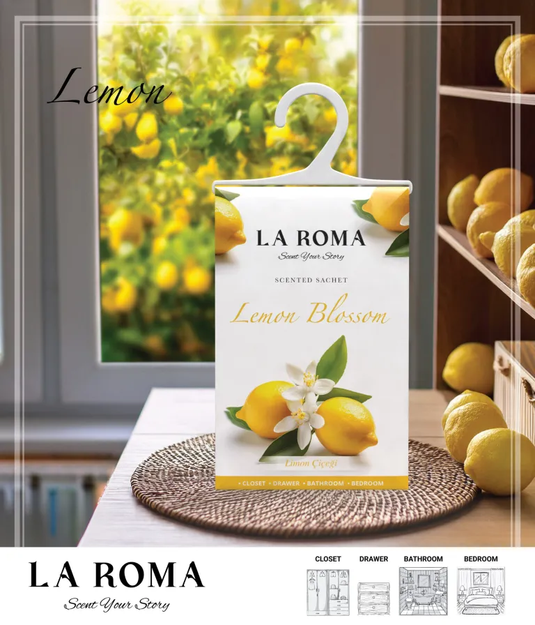 Odorizant de dulap La Roma Floare de lămâie 26g – Săculeț parfumat pentru haine [1]