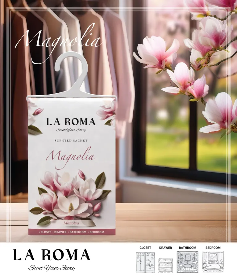 Odorizant de dulap La Roma Magnolie 26g – Săculeț parfumat pentru haine [1]