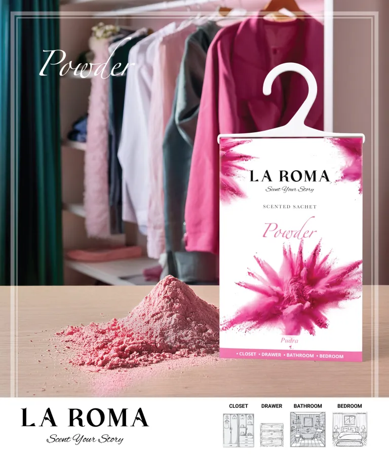 Odorizant de dulap La Roma Pudră 26g – Săculeț parfumat pentru haine [1]