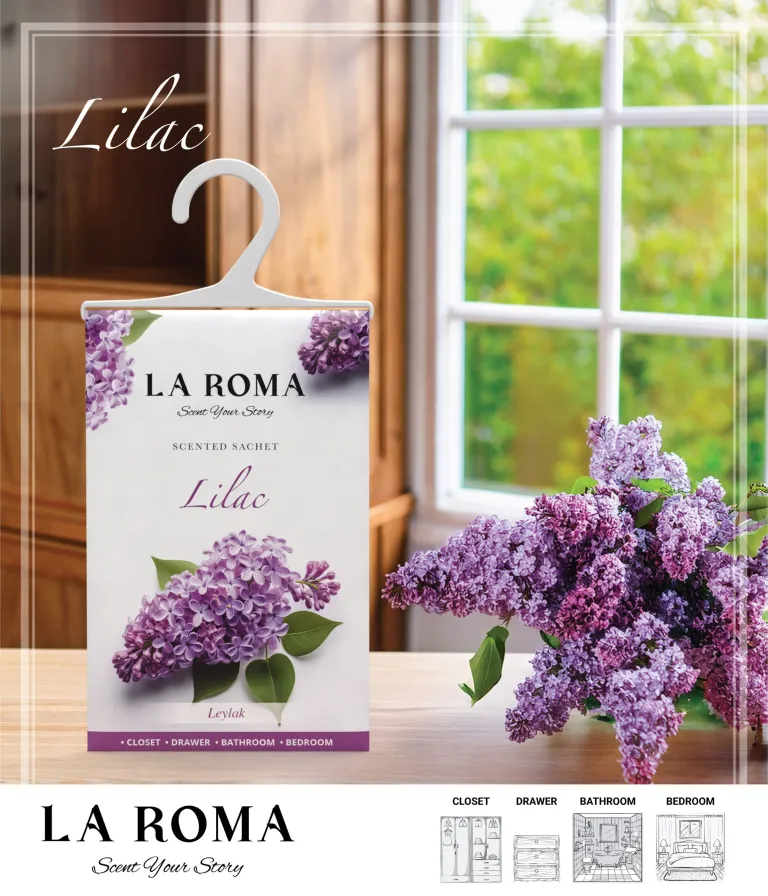 Odorizant de dulap La Roma Liliac 26g – Săculeț parfumat pentru haine [1]