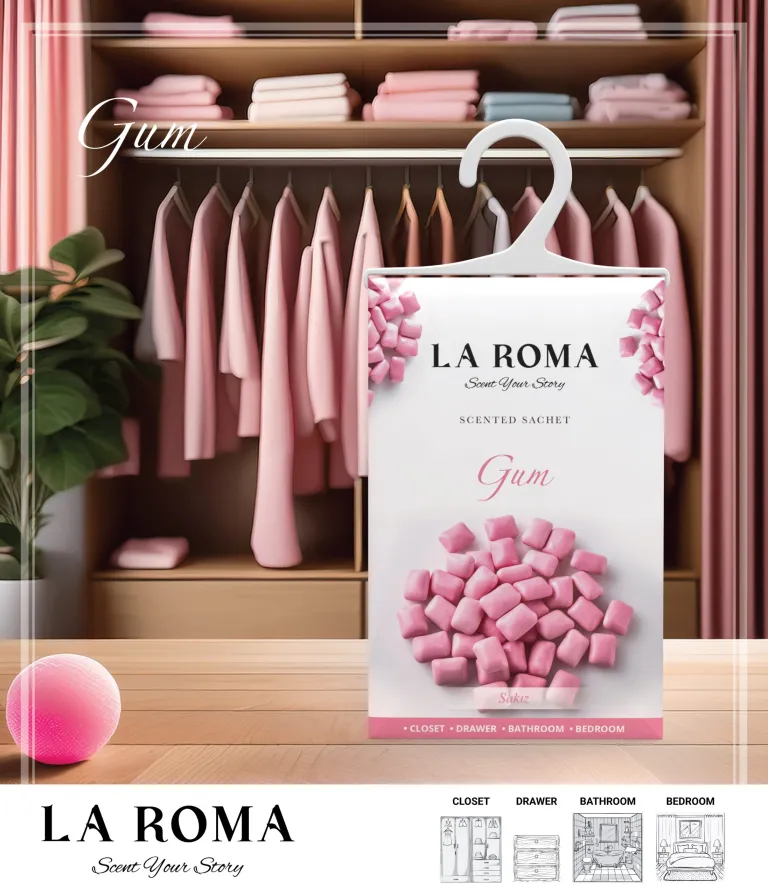 Odorizant de dulap La Roma Gumă 26g – Săculeț parfumat pentru haine [1]