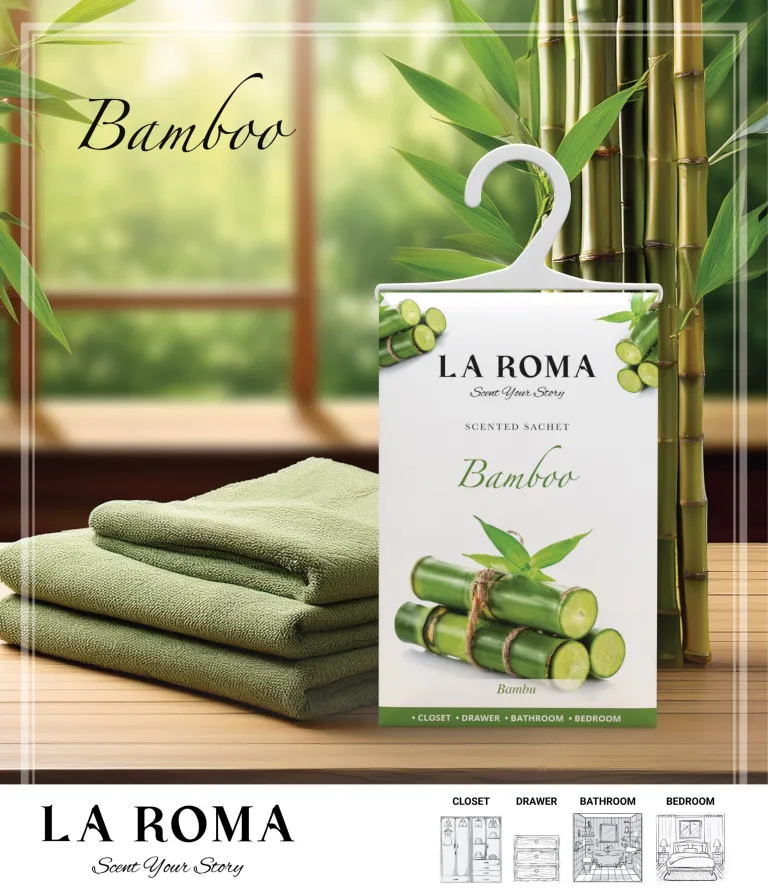 Odorizant de dulap La Roma Bambus 26g – Săculeț parfumat pentru haine [1]