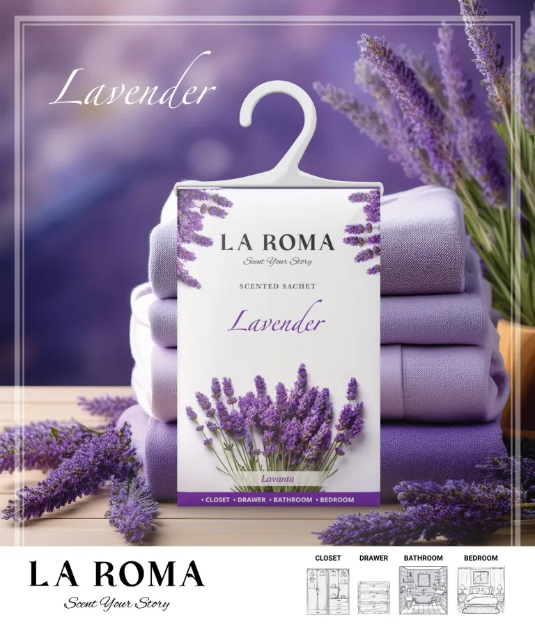 Odorizant de dulap La Roma Lavandă 26g – Săculeț parfumat pentru haine [1]