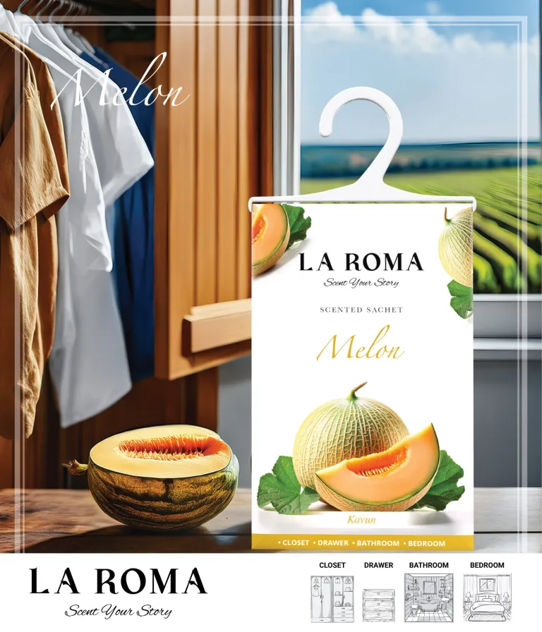 Odorizant de dulap La Roma Pepene Galben 26g – Săculeț parfumat pentru haine [1]