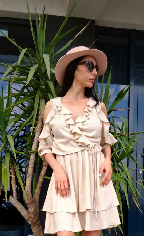 Rochie cu Volane „Sandy Grace” [4]