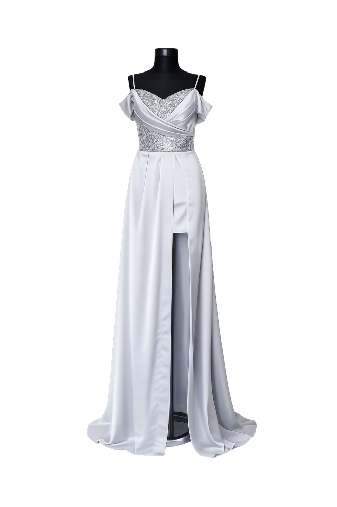 rochie-eleganta-lunga-gri-slit-bust-decorat-zayas [2]